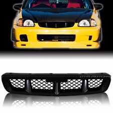 Black Jdm Mesh Style Abs Front Grille For 96-98 Honda Civic Dx Cx Ex Gx Hx Lx Si