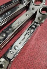 4 Pc8 Sizes Vintage Matco Tools 12pt Sae Offset Ratcheting Duel Box Wrench Set