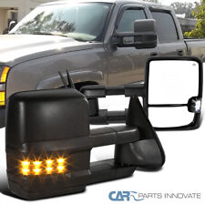 Power Towing Mirrors Wdefrosttinted Led Signal Lamp Fit 03-06 Silverado Sierra