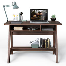 Costway Computer Desk Writing Workstation Home Office W Flip Top Compartment