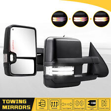 Tow Mirrors Led Switchback Power Heated For 2003-2007 Chevy Silverado Gmc Sierra