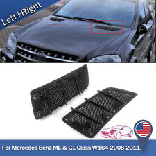Pair Hood Air Vent Grille Cover For Mercedes Benz 08-11 W164 Gl Ml Class 350 450