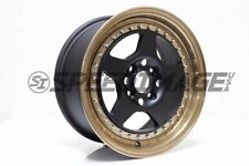 Rota Kyusha Wheels 15x7 38 4x100 Matte Black Bronze Fits Honda Civic Integra