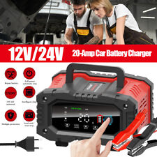 20a Smart Car Battery Charger Maintainer 12v 24v Lifepo4 Agm Trickle Charger