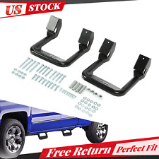 Aluminum Side Step Nerf Bar Pair Black For Ford Chevy Gmc Dodge Ram Pickup Truck