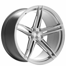 4ea 19 Staggered Stance Wheels Sf08 Brushed Silver Rims S2