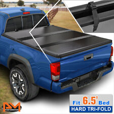 Hard Solid Tri-fold Tonneau Cover For 09-22 Ram 150025003500 6.5ft Short Bed