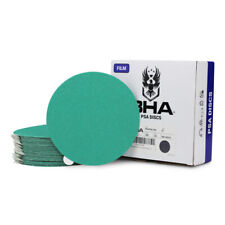 Bha 6 Green Film Sticky Back Psa Sanding Discs Wetdry Da Sandpaper - 50 Pack