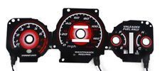 Type R Red Glow Gauge Face Overlay Fit For 96-00 Honda Civic Ek Lx Ex Auto