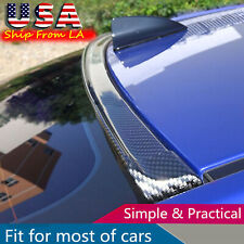 Universal 4.9ft Carbon Fiber Car Rear Roof Trunk Spoiler Wing Lip Sticker Kit