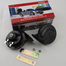 Us Stock Black Loud Dual-tone Snail Electric Horn 12v 110 Db Car Automotive Part