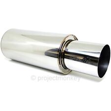 Greddy 11001126 Rs Universal Exhaust Muffler W Removable Tip 63.5mm 2.5 Inlet