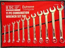 Six Point Sae Combination Extreme Torque Wrench Set 38 To 1 Canvas Pouch 6pt