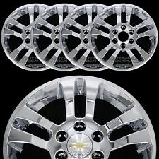 4 New 2014-20 Silverado 1500 18 Chrome Wheel Skins Hub Caps Aluminum Rim Covers