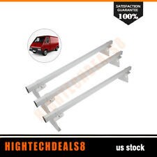 Universal Van 3 Bar Ladder Roof Rack Cross Bar 60 Steel Cargo White Removable