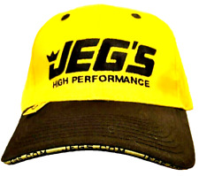 Nos Vintage Jegs High Performance Auto Parts Spell Out Cotton Dad Hat Cap Yellow