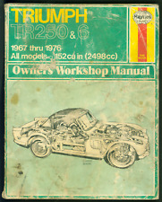 1978 Triumph Tr250 6 Owners Workshop Manual Very Well Used