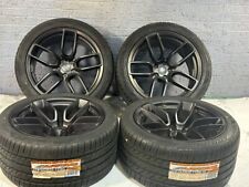 20 Wheels Fit Dodge Charger Challenger Matte Black Rims Tires Set 20x9.520x11