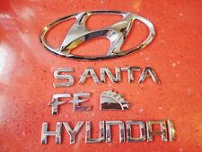 2001-2006 Hyundai Santa Fe Emblem Logo Badge Trunk Gate Rear Set Genuine Oem
