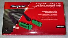New Snap-on Neck Light Hands-free Rechargeable Green With Removable Heads New