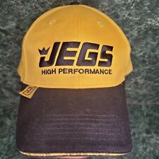 Hat Cap Jegs High Performance Auto Parts Yellow Black Adjustable Strapback