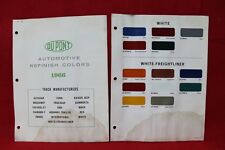 Dupont 1966 Truck Color Paint Chip Sample White White-freightliner 133