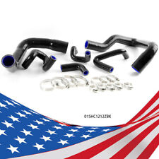 Silicone Radiator Hose Pipe Kit Black Fit For 86 - 93 Mustang Gt Lx Cobra 5.0