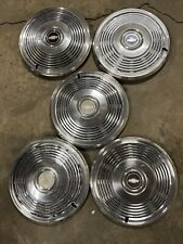 Vintage 1971 1972 Chevrolet Impala Caprice Monte Carlo Hubcaps 15 Inch Lot Of 5