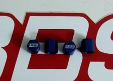 4 Real Bbs Logo Blue Metal Valve Stem Caps 58072003