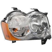 Headlight For 2008 2009 2010 Jeep Grand Cherokee Right Chrome Housing With Bulb