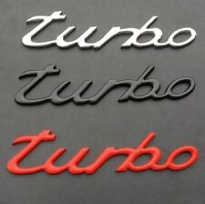 Chrome Metal Turbo T Car Auto Trunk Rear Tailgate Emblem Badge Decal Sticker