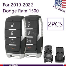 2 Replacement For 2019 2020 2021 Dodge Ram 1500 Remote Key Fob Shell 4 Buttons