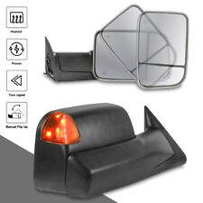 Tow Mirrors Power Heated Led Signal Lights For 98-02 Dodge Ram 1500 2500 3500