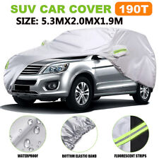 Suv Full Car Cover Waterproof All Weather Protection Rain Snow Dust Resistant