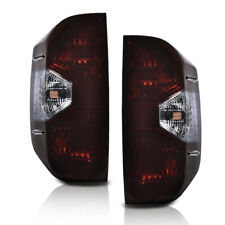 Fit For 14-21 Toyota Tundra Smoke Rear Tail Lights Brake Lamps Assembly Pair