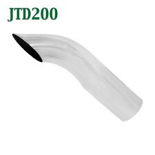 Jtd200 2 Chrome Turn Down Exhaust Tip 2 12 2.5 Outlet 9 Long