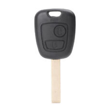 Flip Remote Key Case Shell Keychain 2 Button For Peugeot 206 307 Black