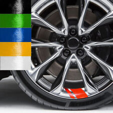 6x Universal Fit Sport Race Car Wheel Rim Hash Mark Stripe Overlay Decal Sticker