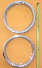 2 Wheel Rim Trims Vintage 16 Stainless Trim Ring - Gm Moparchevy Rally Used