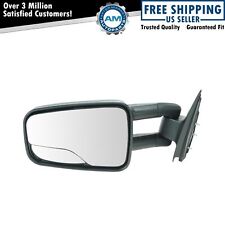Dual Arm Telescoping Manual Mirror Left Lh Driver Side For Chevy Pickup Truck