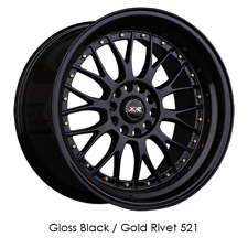 Xxr Wheels Rim 521 18x10 5x114.35x120 Et25 73.1cb Black Gold Rivets