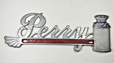 Vintage License Plate Topper Aluminum Perry Dairy Milkcan Made In Kansas