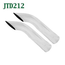 Jtd212 Pair 2 12 2.5 Chrome Turn Down Exhaust Tips 2 12 Outlet 13 Long