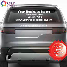 Personalized Custom Small Business Name Vinyl Decal Window Sticker Lettering Car