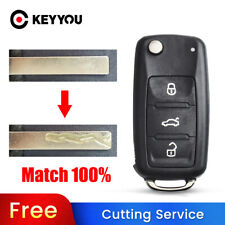 Remote Key Shell Case For Vw Volkswagen Jetta Beetle Passat Gti Cut Key Blade