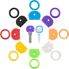 16 Pack Key Color Caps Covers Tags Soft Rubber Key Identifiers Plastic Key Top