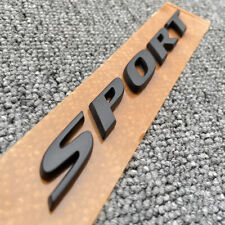 New Sport Rear Trunk Letter Badge Emblem Nameplate Matte Black Fits Honda Civic