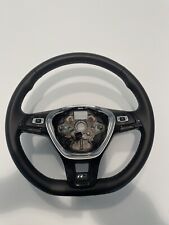 New Oem Genuine Vw 2019-2022 Jetta R-line Black Leather Steering Wheel Alloy R