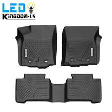 3d Floor Mats For 2018-2023 Toyota Tacoma Double Cab Tpe All Weather Liner 3pcs