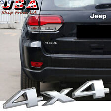 Chrome 4x4 Letter Off-road Emblem Badge For Jeep Grand Cherokee Compass Wrangler